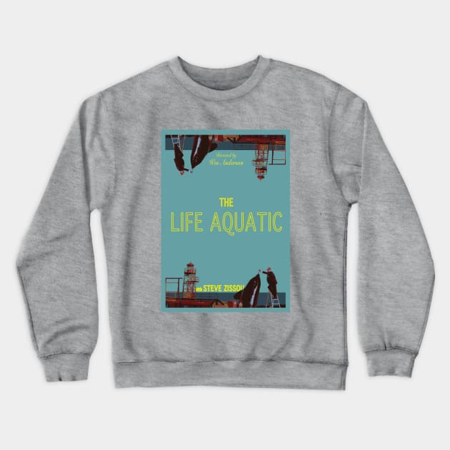 Life Aquatic by Wes Anderson Crewneck Sweatshirt by AquaMockingbird